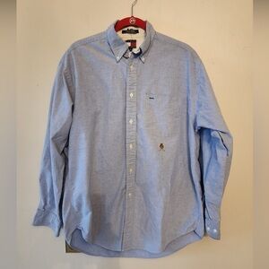 Tommy Hilfiger Button Down long sleeve shirt blue size medium